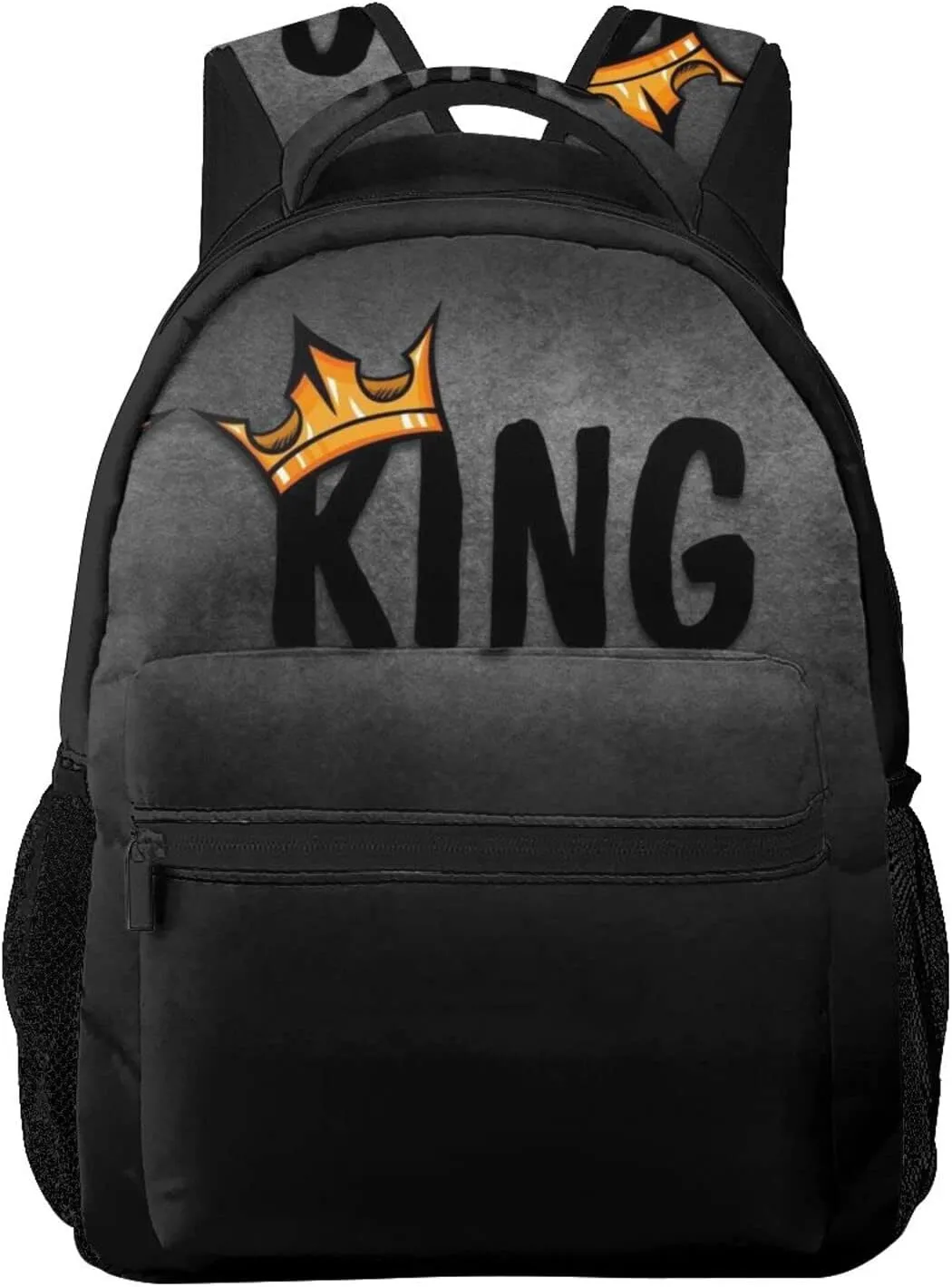 ASYG King Backpack Men Laptop Backpack Lion Tablet Travel Picnic Bag Lion Travel Bag