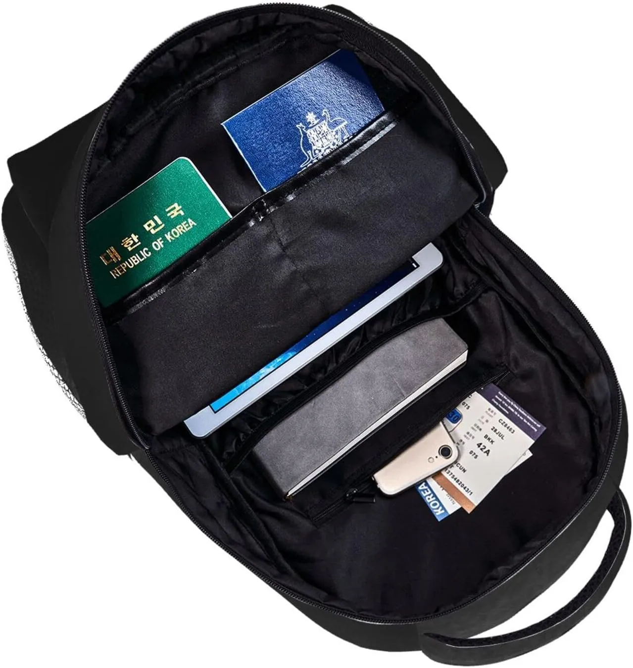 ASYG King Backpack Men Laptop Backpack Lion Tablet Travel Picnic Bag Lion Travel Bag