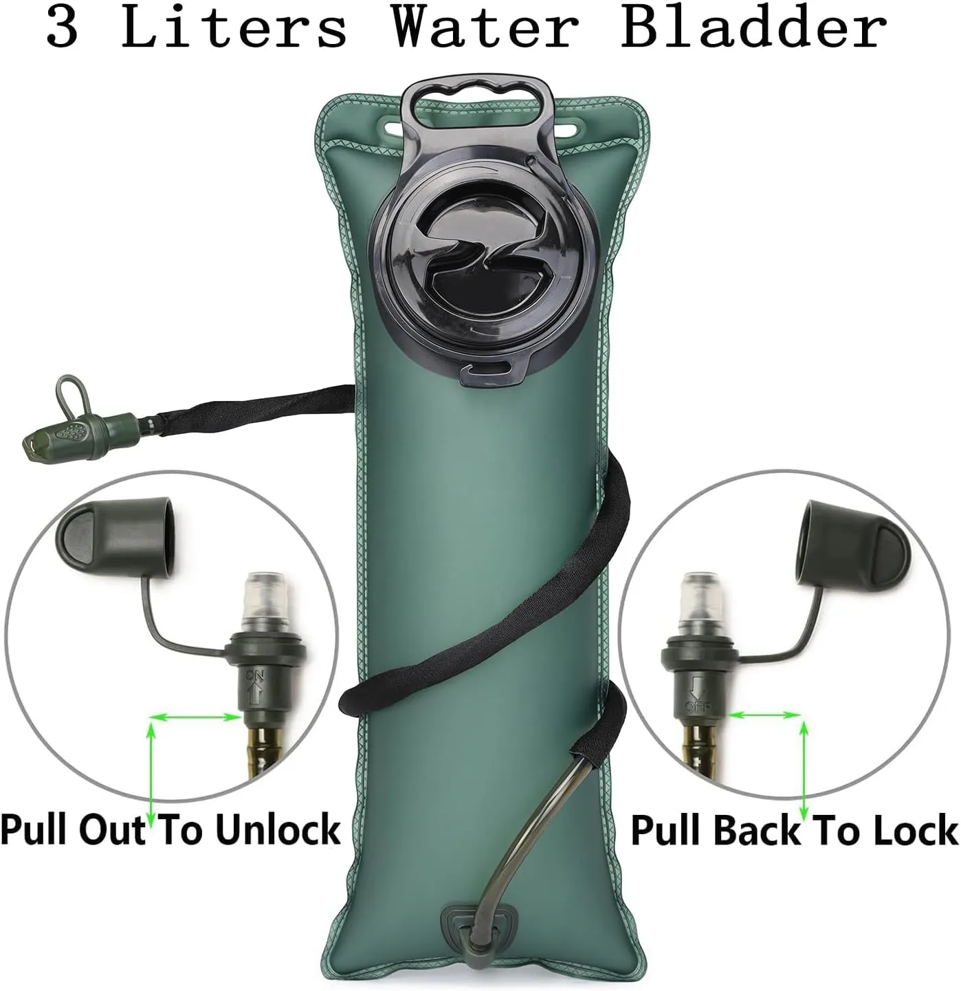 ATBP Tactical Hydration Backpack with 3L Water Bladder Militray Molle Water Backpack Hydration Pack for Men Hiking, Biking, Running
