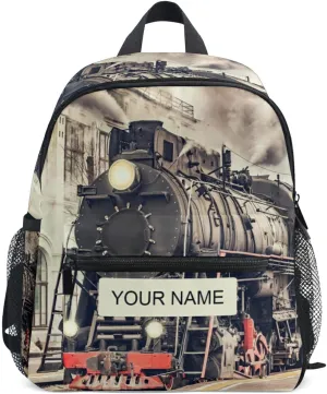 AUUXVA Kids Backpack Train School Bag Kindergarten Toddler Preschool Backpack for Boys Children