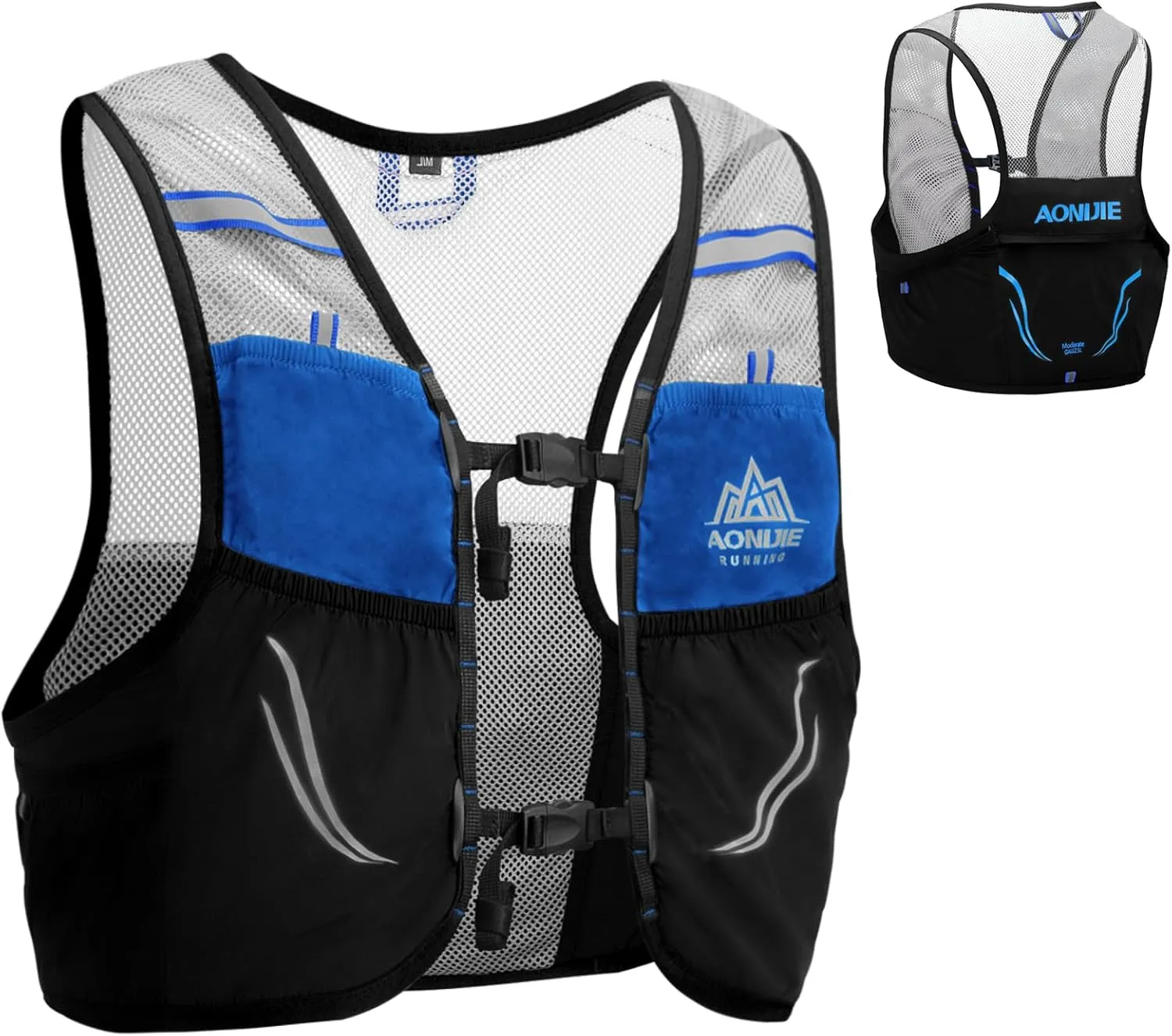 Azarxis Hydration Vest 2.5L Trail Pack Running Marathon Race Backpack Daypack for Outdoors Hiking Biking