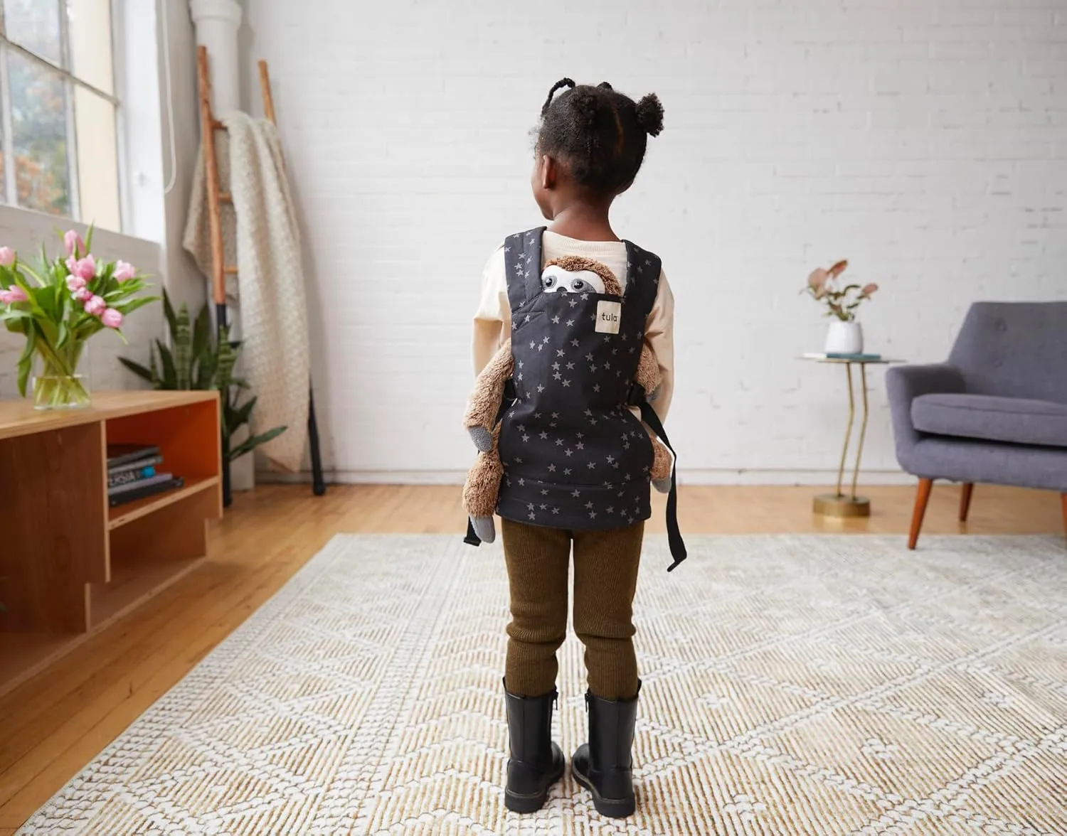 Baby Tula Mini Toy Carrier - Discover (Black with Stars)