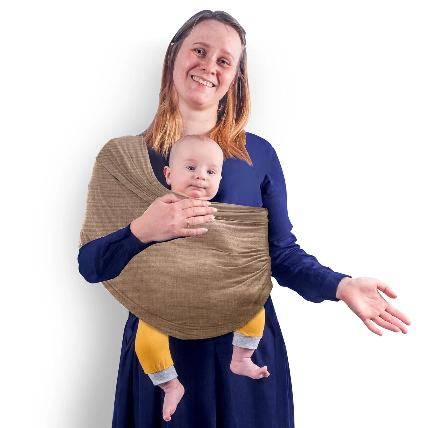 Baby Wrap Carrier, Unisex Baby Carrier, Lightweight & Ultra Soft, Easy to Wear Baby Wrap, Perfect for Newborn Toddlers