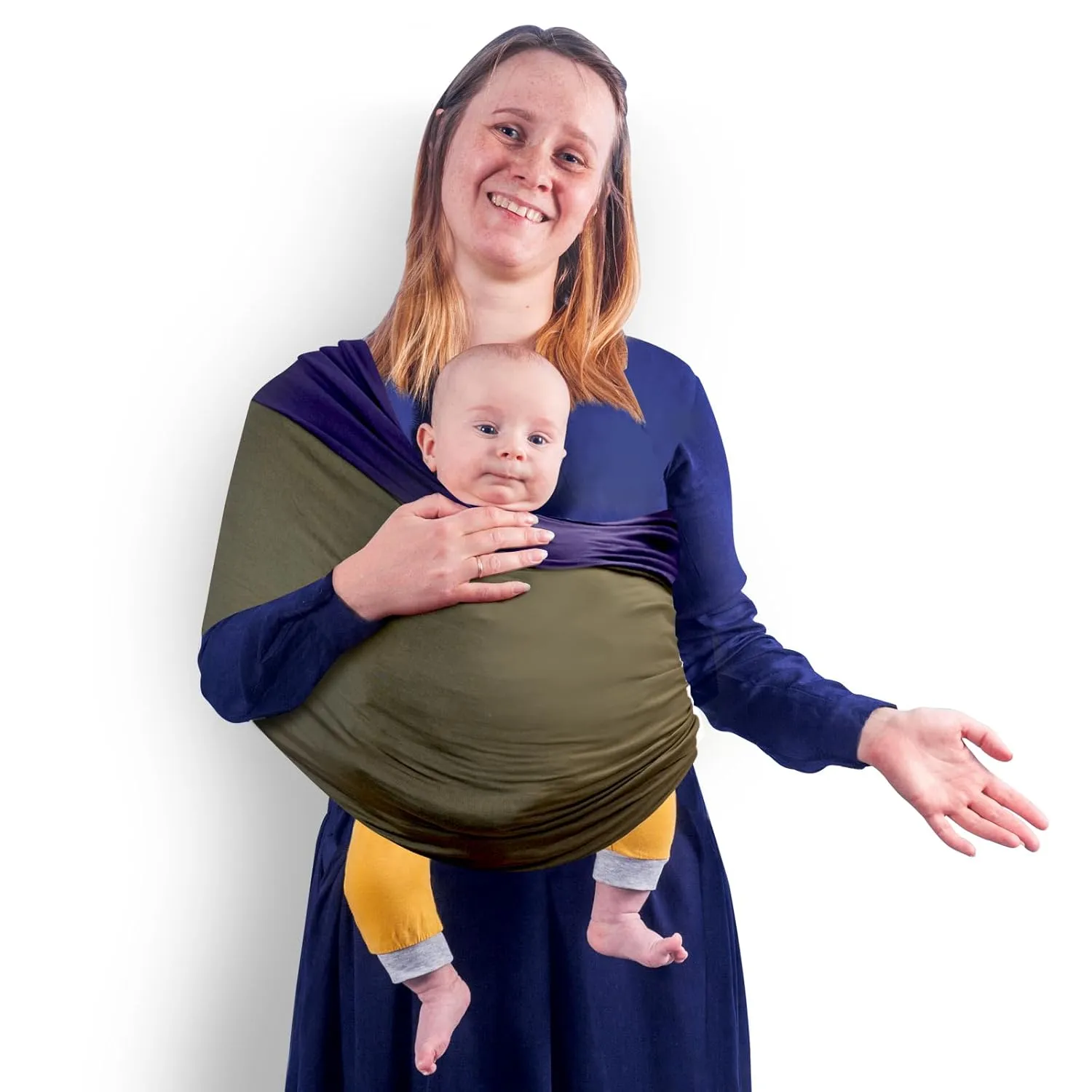 Baby Wrap Carrier, Unisex Baby Carrier, Lightweight & Ultra Soft, Easy to Wear Baby Wrap, Perfect for Newborn Toddlers