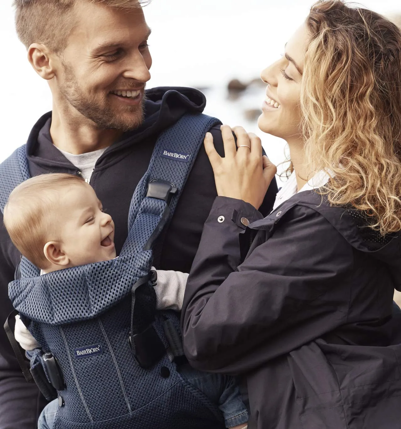 BabyBjörn Baby Carrier One Air, 3D Mesh, Navy Blue, One Size(Pack of 1)