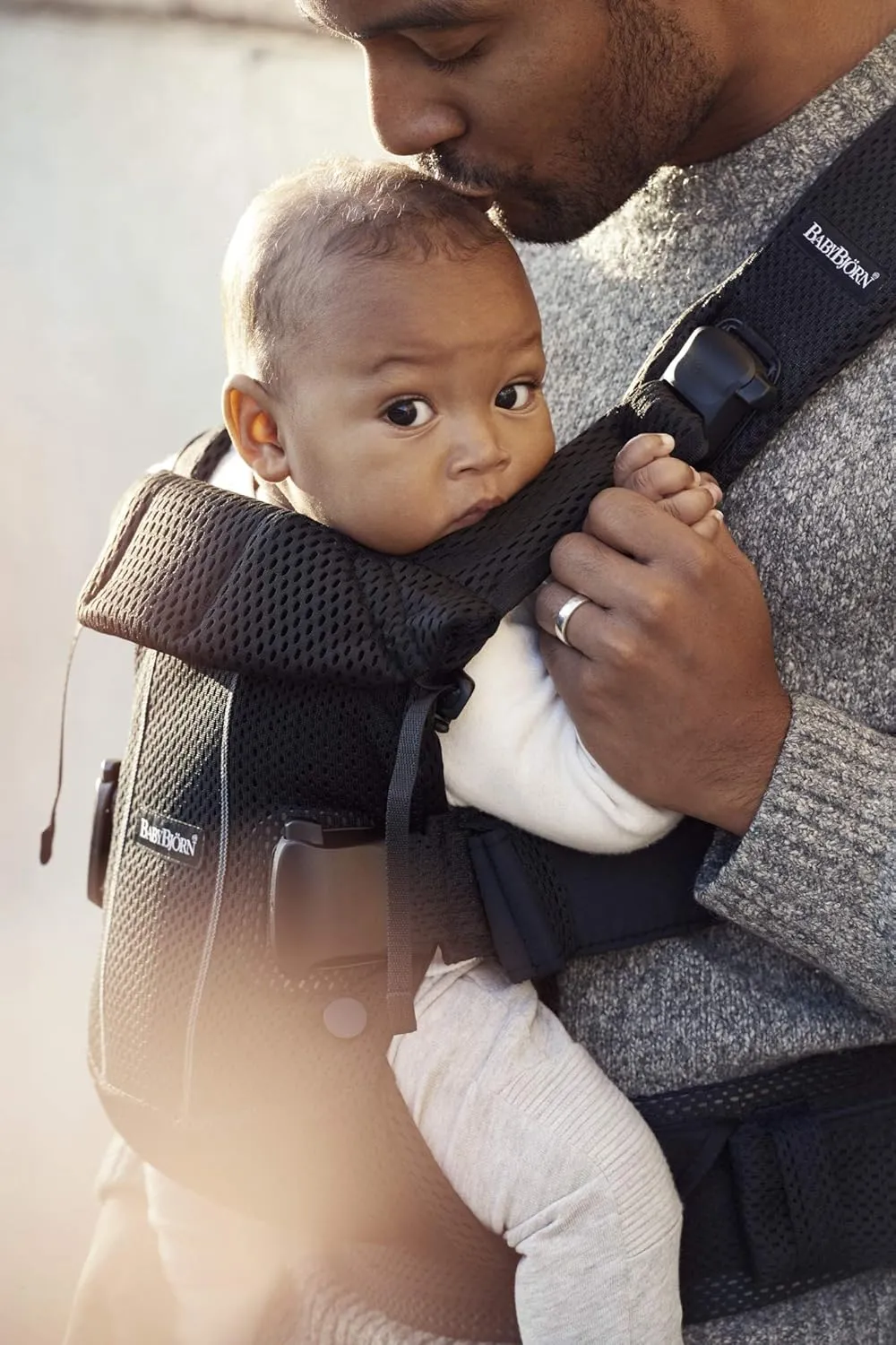 BabyBjörn New Baby Carrier One Air 2019 Edition, Mesh, Black, One Size (098025US)(Pack of 1)