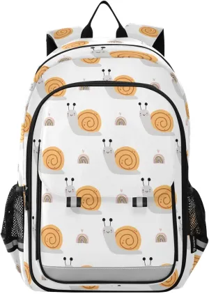 Backpack Cartoon Cute Snail School Shoulder Bag Lightweight Laptop Backpack Student Casual Travel Daypack