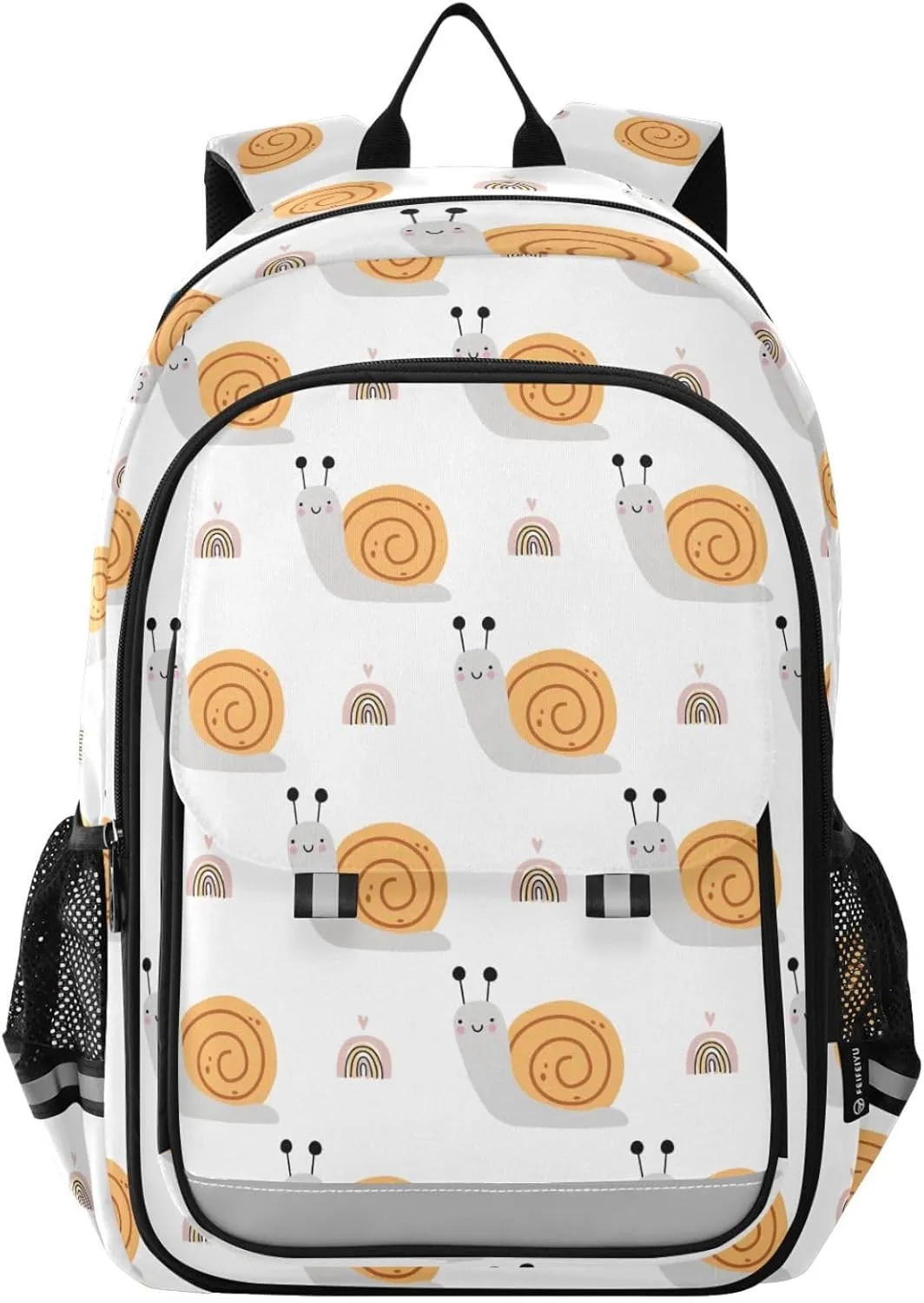 Backpack Cartoon Cute Snail School Shoulder Bag Lightweight Laptop Backpack Student Casual Travel Daypack