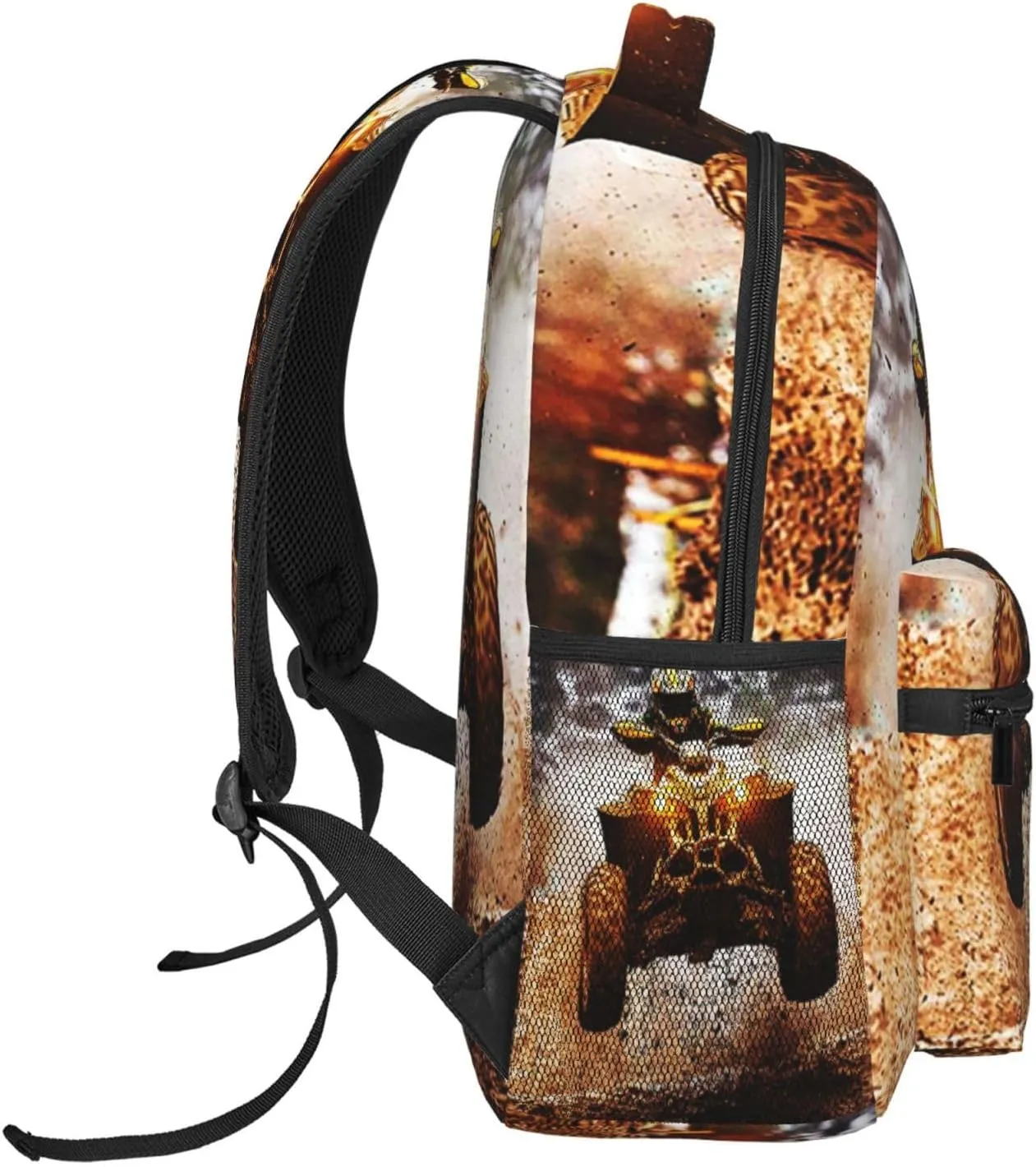 Backpack for Boys Girls Kids, Dirt Quad Bike 4 Wheeler ATV Off Road Backpack Travel School Bag Bookbag Schoolbag Daypack for Men Teens Children