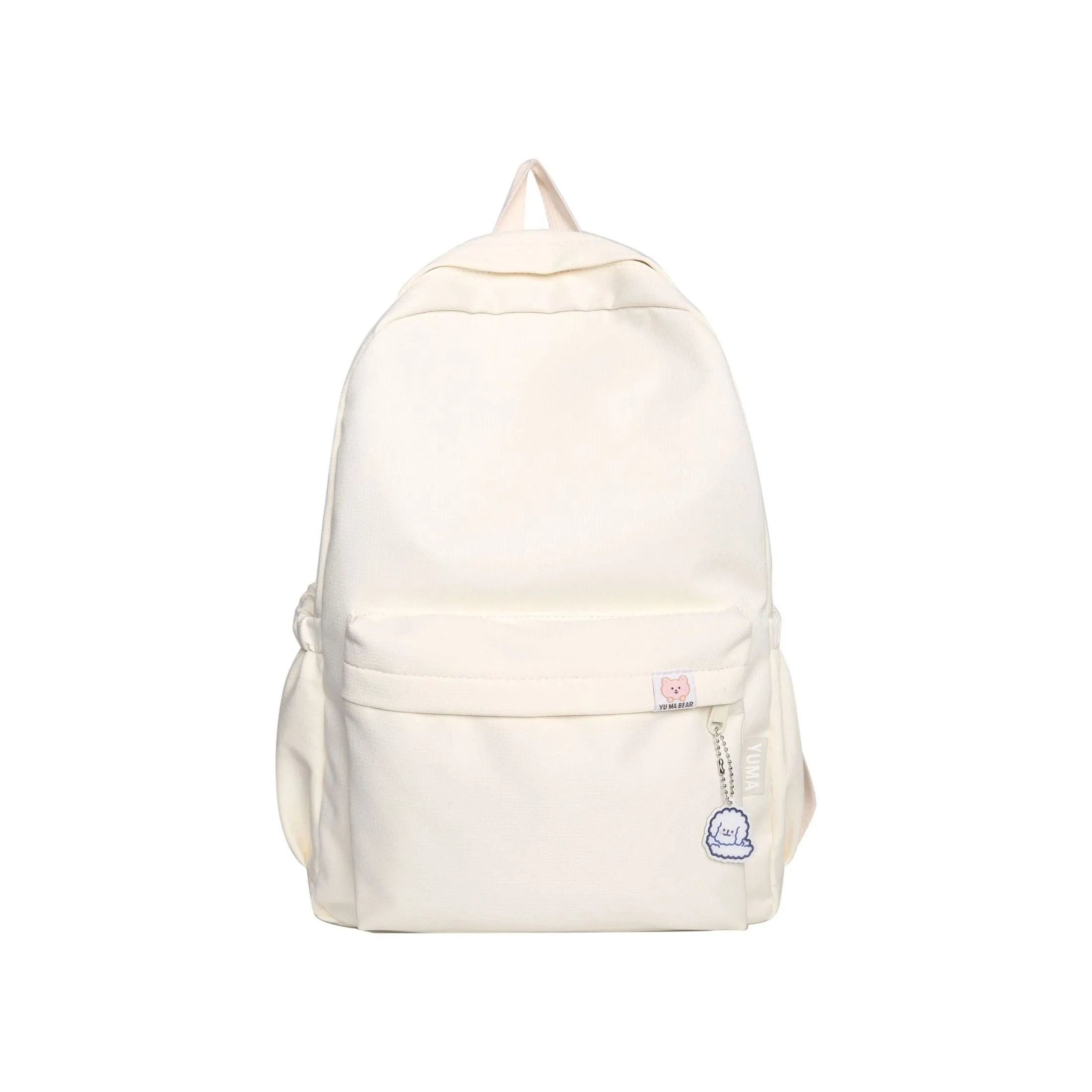 Backpack Soft Sister Solid Color Large Capacity Student Schoolbag 2022 School Season New College Students Ins Backpack