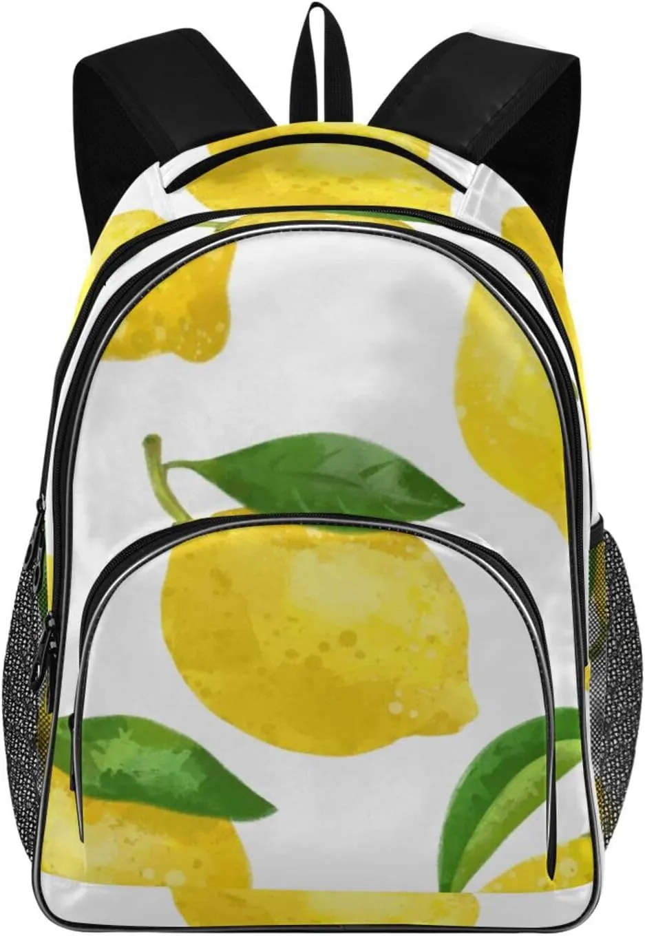 Backpacks 22L Three Layer Arc Book Bag Lightweight for Travel Camping Hiking Rucksack Daypack Kids & Adults Lemon Pattern