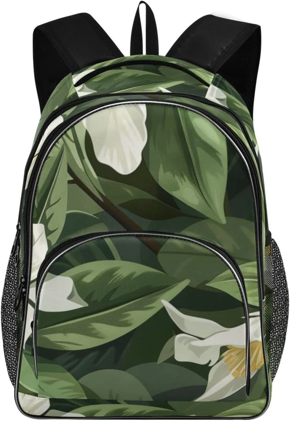 Backpacks 22L Three Layer Arc Book Bag Lightweight for Travel Camping Hiking Rucksack Daypack Kids & Adults White Jasmines