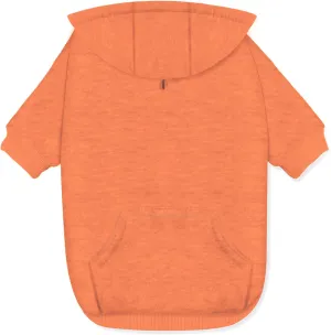 Basic Small Dog Hoodies with Leash Hole and Pocket Warm Soft Puppy Sweatshirt Cute Comfortable Doggie Sweater Pet Clothes for Small Dogs Small Orange