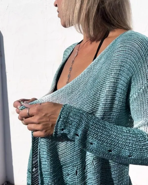Batik Häkel Strick Kimono Helene