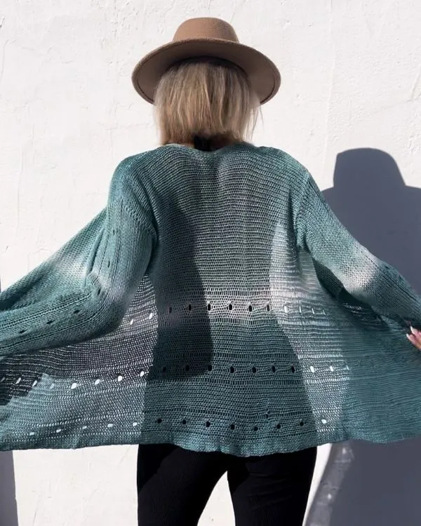 Batik Häkel Strick Kimono Helene