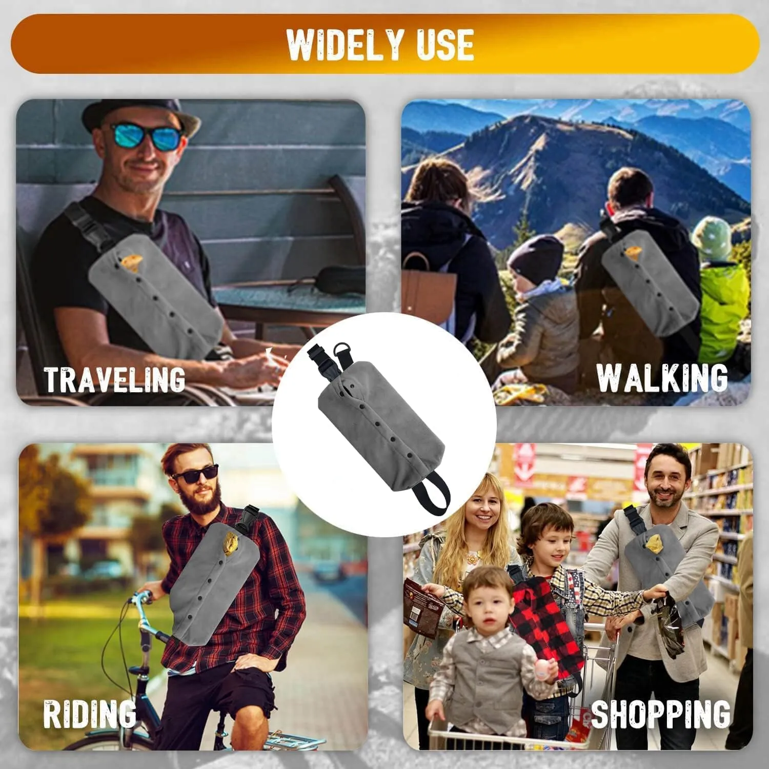 Bearded Dragon Carrier - Adjustable Soft Bearded Dragon Travel Sling Reptile Carrier Chest Bag for Lizard Snake Hedgehog Gecko Small Animals Outdoor Walking Accessories (XL,Grey)