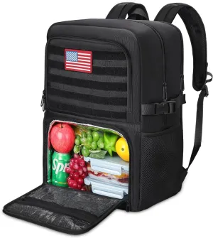 BERTASCHE Lunch Backpack, Work Backpack with Insulated Cooler Lunch Box 15.6 inch Laptop Backpack for Men Women, TSA Large Daypack for Commuter College Travel Picnic
