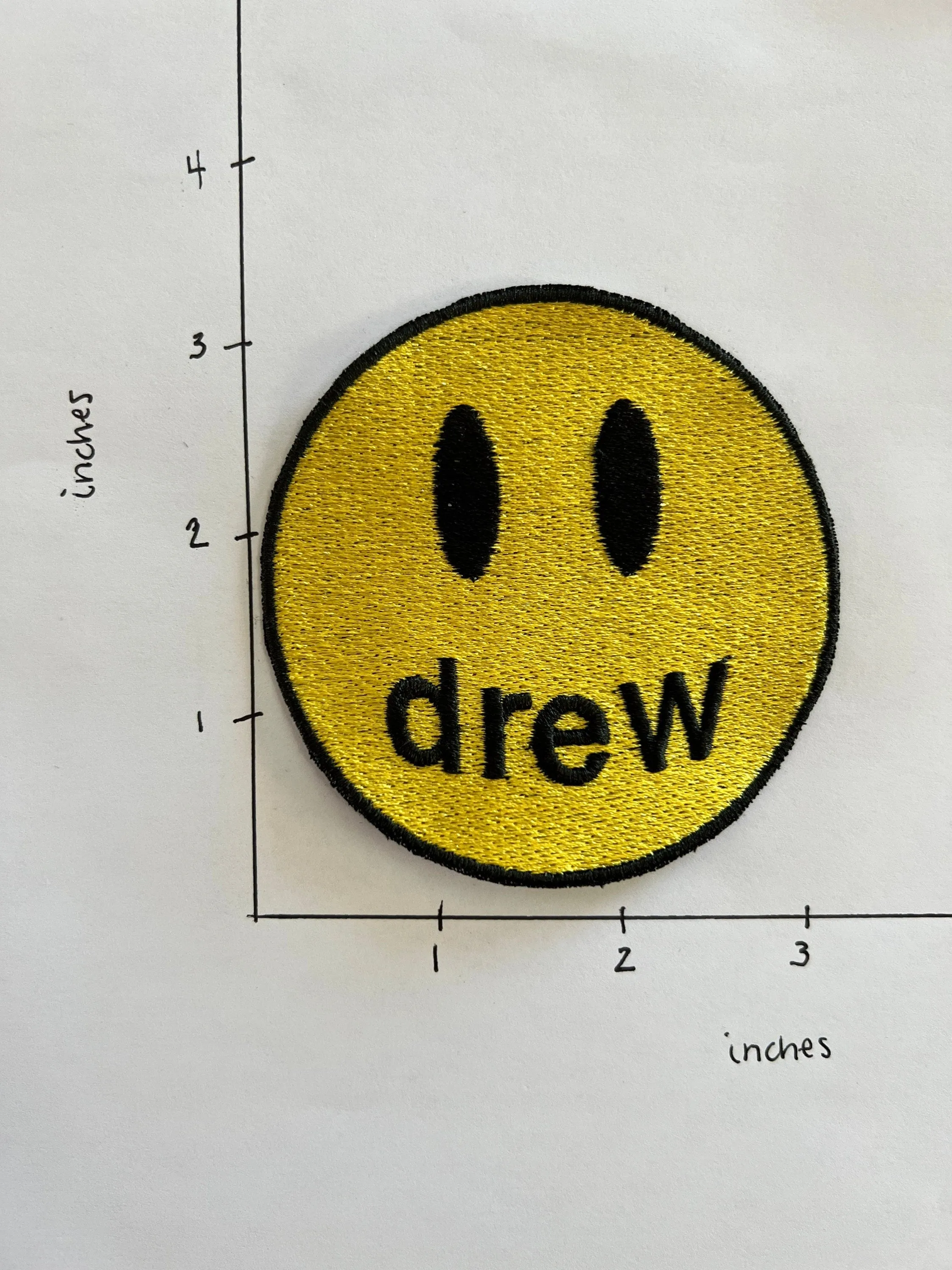 Bieber Drew Iron-On Patch - 3 Inch Embroidered Patch - Justin, Justice, Belieber, Purpose, Drew, Backpack, Jacket Patch