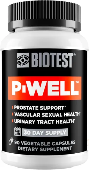 Biotest P-Well Prostate Urinary Tract Support with Pomegranate, Cranberry, Lycopene – 90 Capsules
