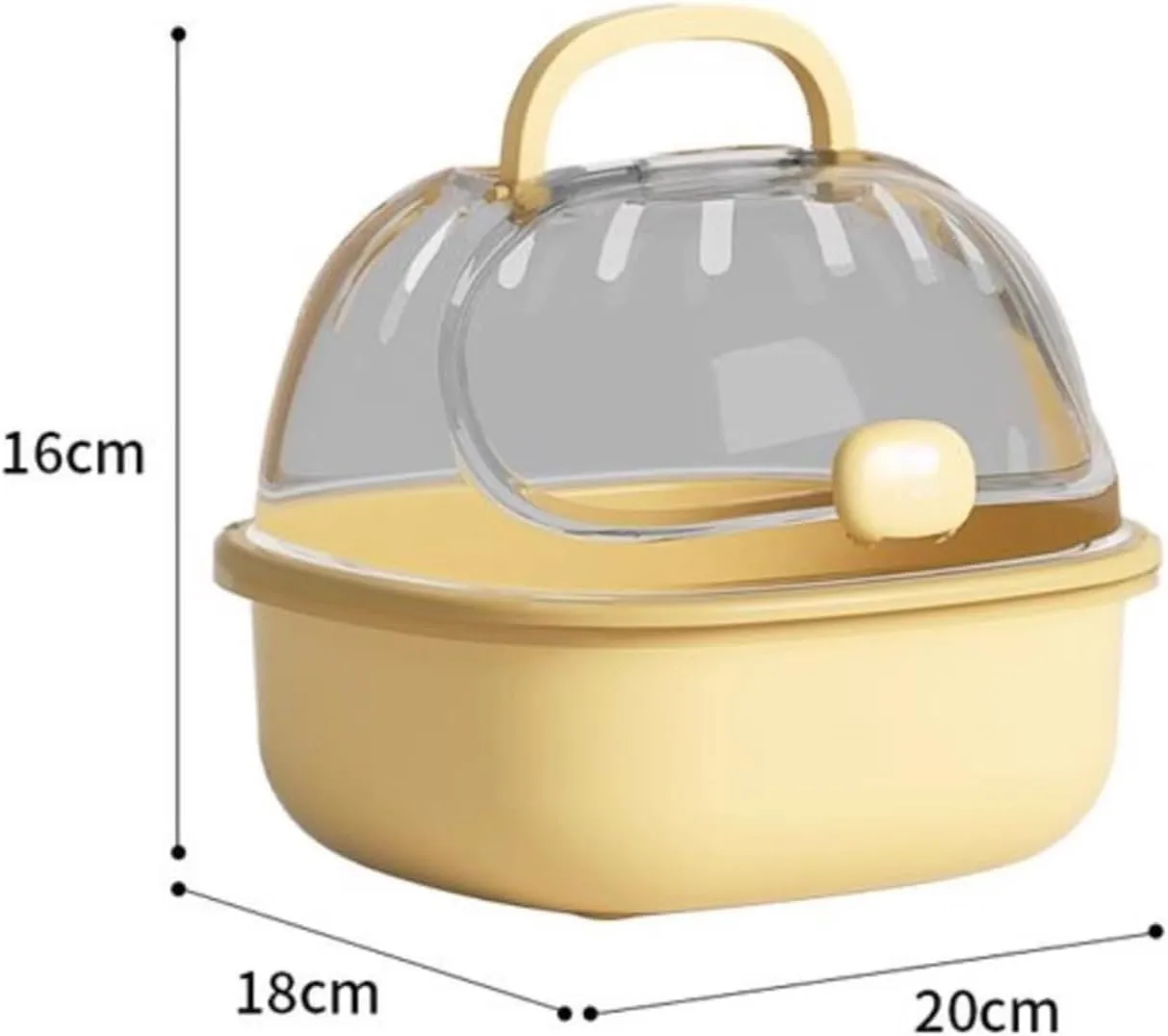 Bird Cage Parrot Take-Out Cage Bird Special Portable Bird Cage Small Bird Bag Hand-held Mini Bird Cage Pet Bird Cage(Yellow)