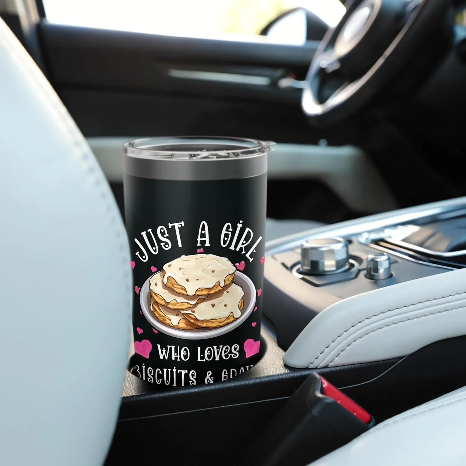 Biscuits And Gravy Food Just A Girl Who Love Breakfast Stainless Steel Insulated Tumbler