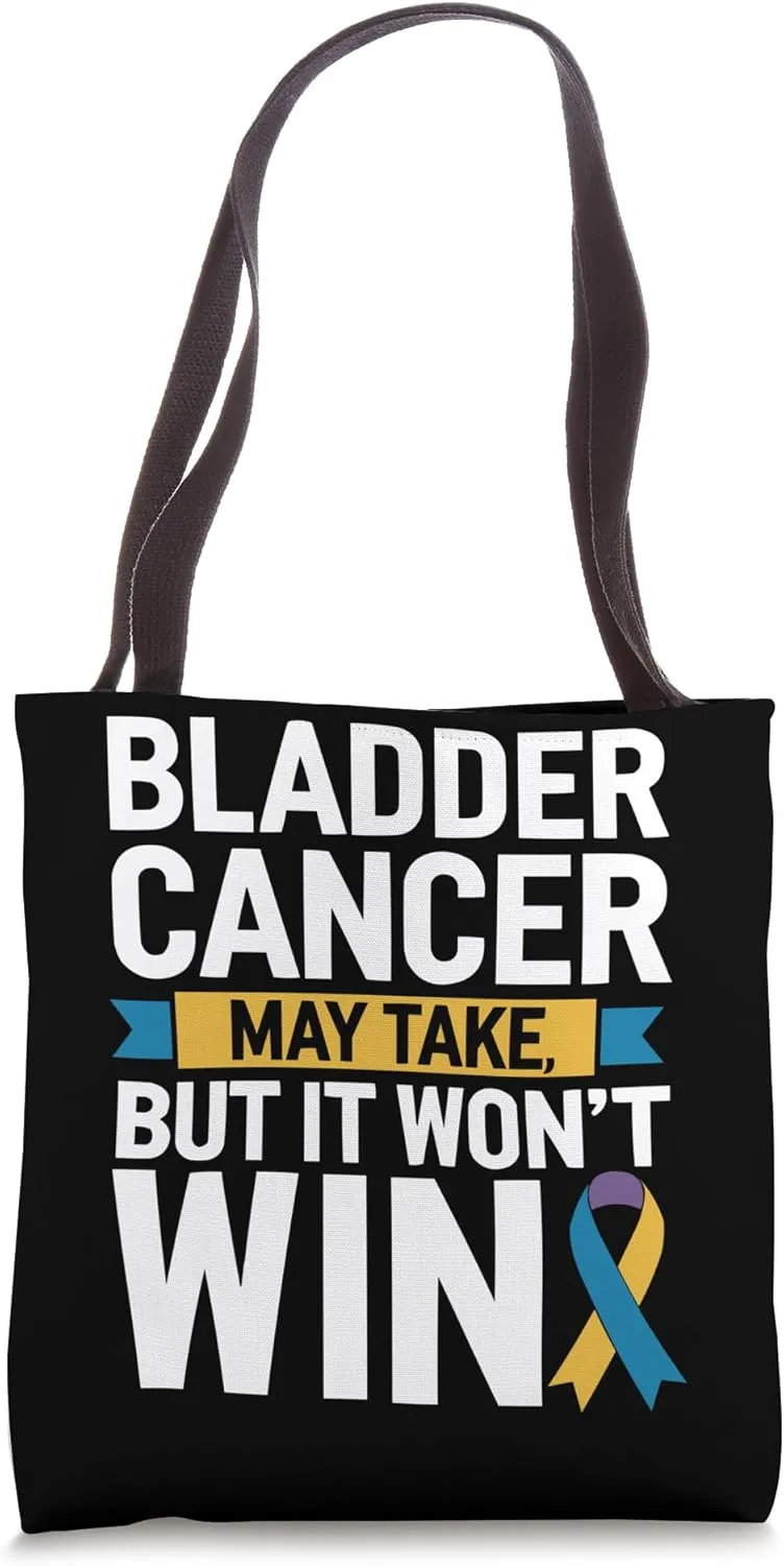 Bladder Cancer Awareness Cancer Sucks Chemotherapy Tote Bag