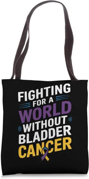 Bladder Cancer Awareness Cancer Sucks Chemotherapy Tote Bag