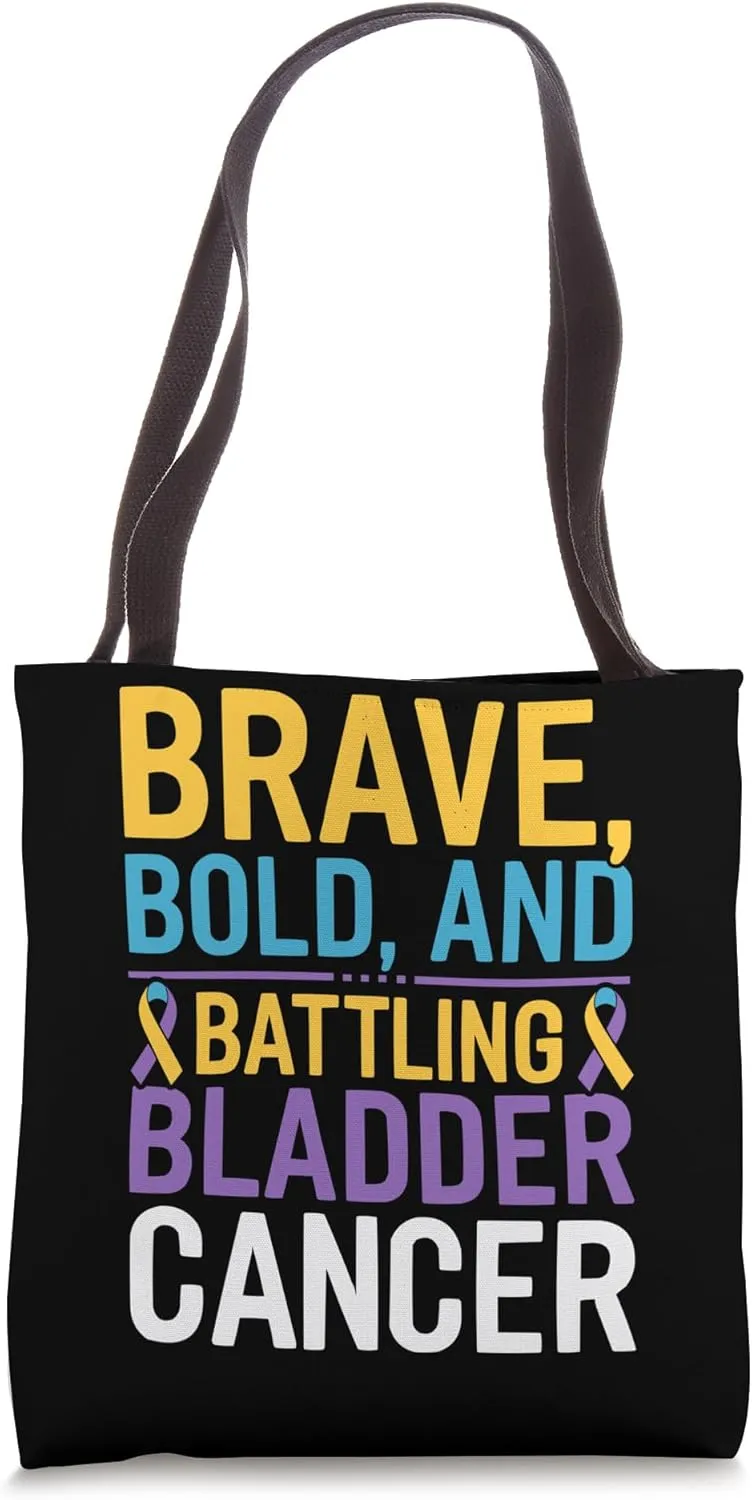 Bladder Cancer Awareness Cancer Sucks Chemotherapy Tote Bag