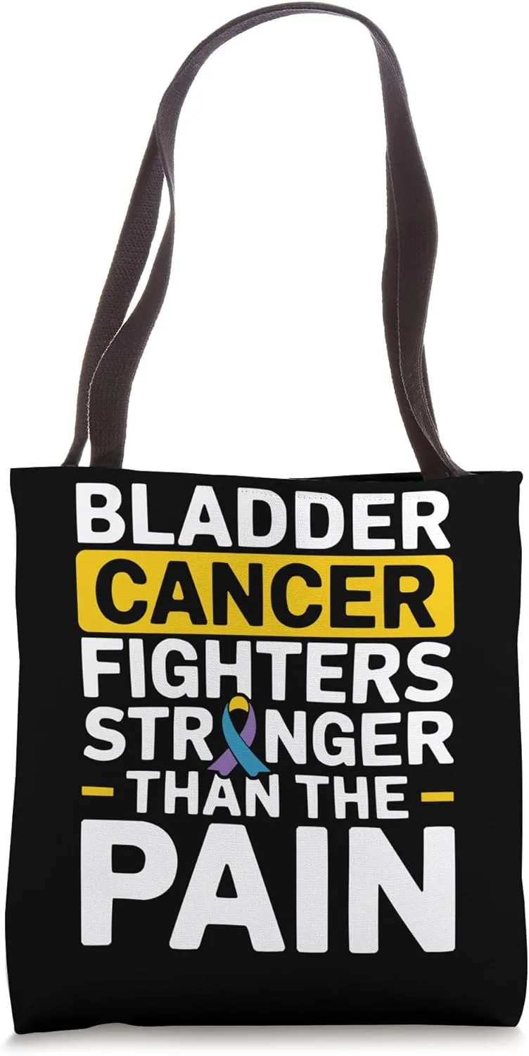 Bladder Cancer Awareness Cancer Sucks Chemotherapy Tote Bag