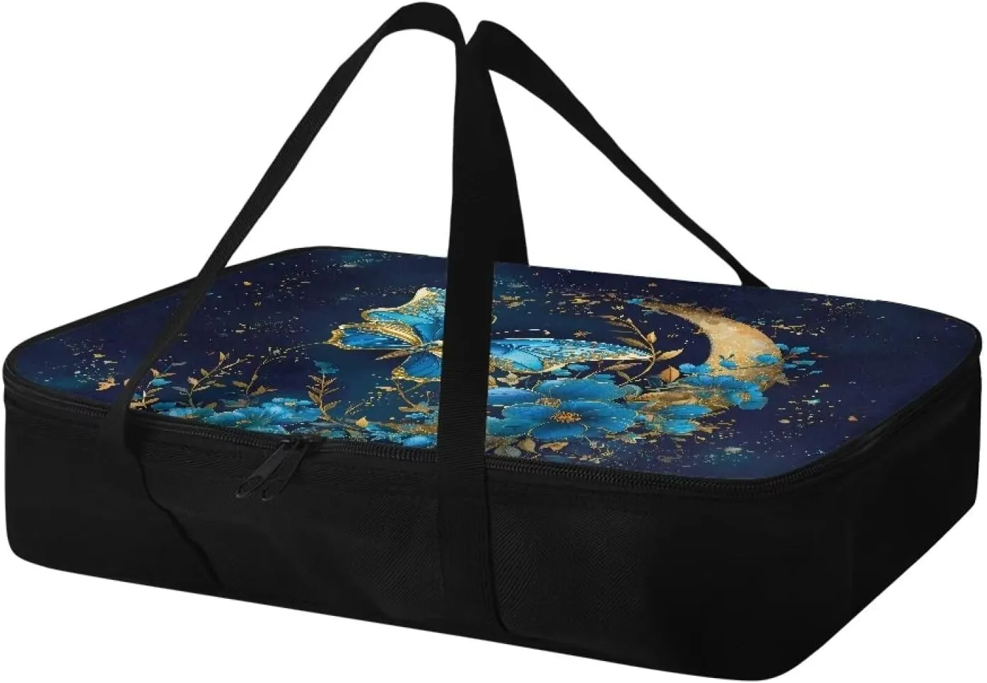 Blue Butterfly Insulated Casserole Carriers for Hot or Cold Food - Perfect for Beach Parties & Picnics