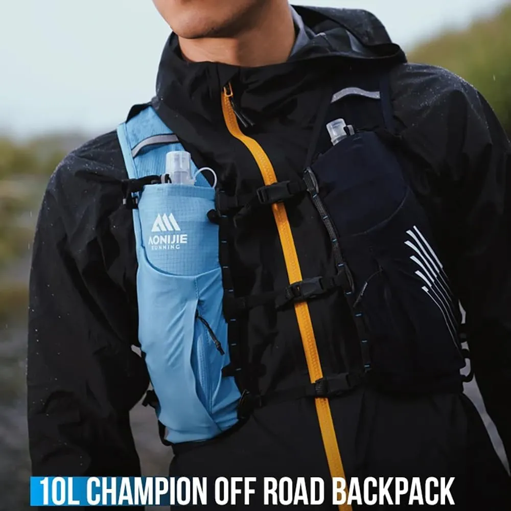 BlueField 10L Hydration Backpack - Lightweight Running Vest for Men and Women, Large Capacity Marathon Running Hydration Backpack