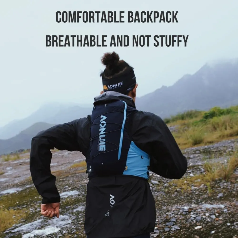 BlueField 10L Hydration Backpack - Lightweight Running Vest for Men and Women, Large Capacity Marathon Running Hydration Backpack