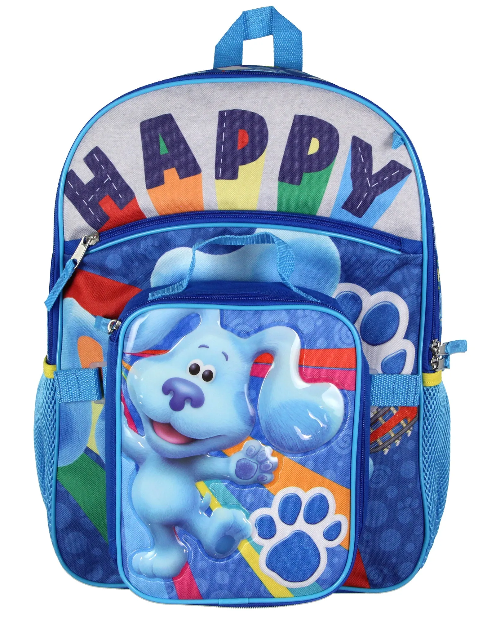 Blue's Clues Happy Paws 16" Youth 5-Piece Backpack Set For School Or Travel