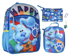 Blue's Clues Happy Paws 16" Youth 5-Piece Backpack Set For School Or Travel