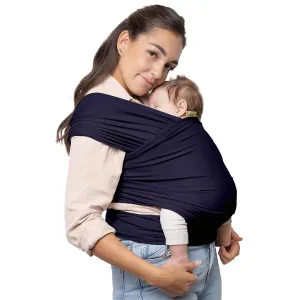 Boba Baby Wrap Carrier - Original Baby Carrier Wrap, Baby Sling for Newborns - Baby Wearing Essentials - Newborn Wrap Swaddle Holder, Newborn to Toddler Infant Baby Sling, 7-35 lbs (Navy Blue)