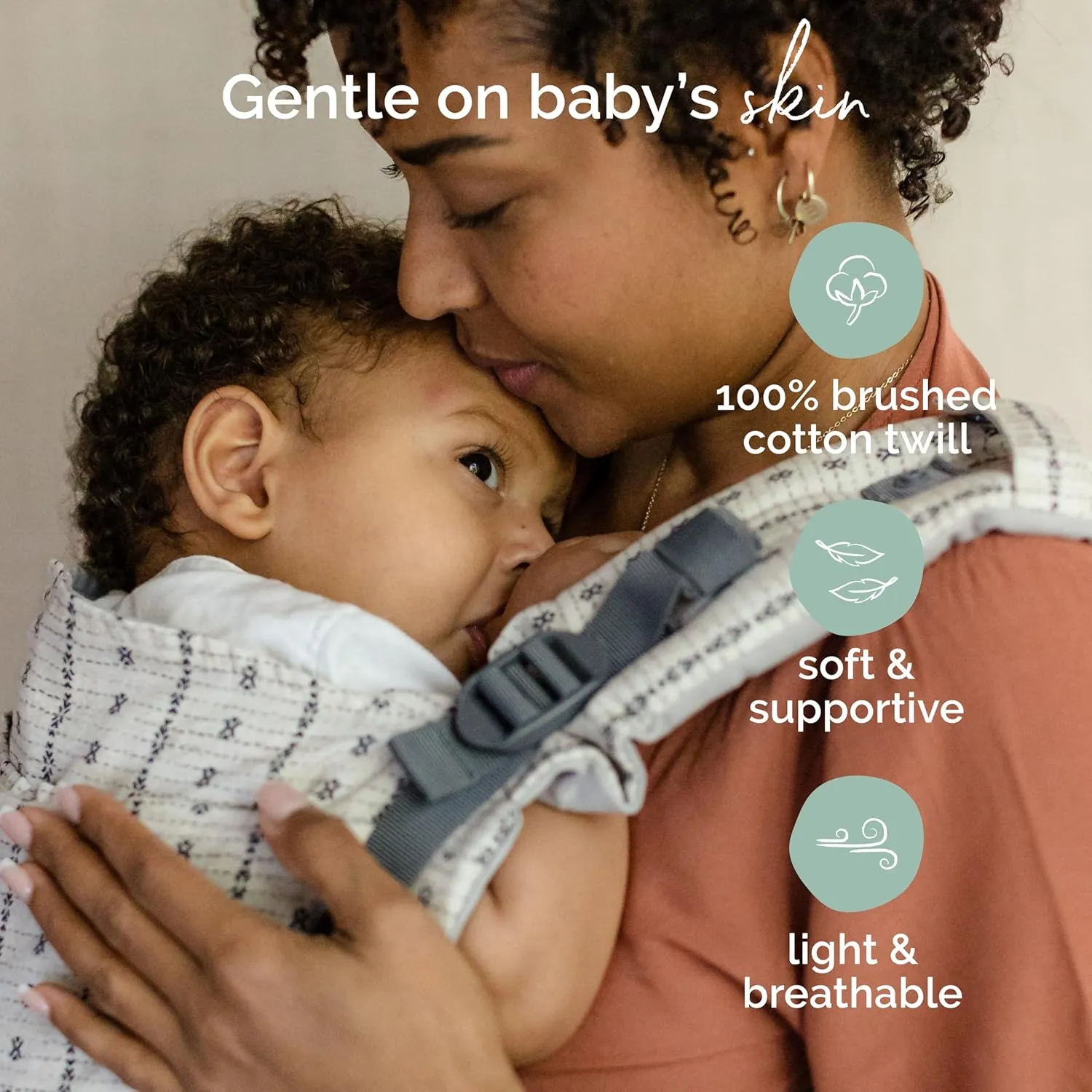 Boba X Baby Carrier - Adjustable Infant Carrier for Newborn to Toddler, Front and Backpack Babywearing 7 to 45 lbs, Ergonomic Baby Carrier with Crossable Straps and Padded Shoulders (Yucca)