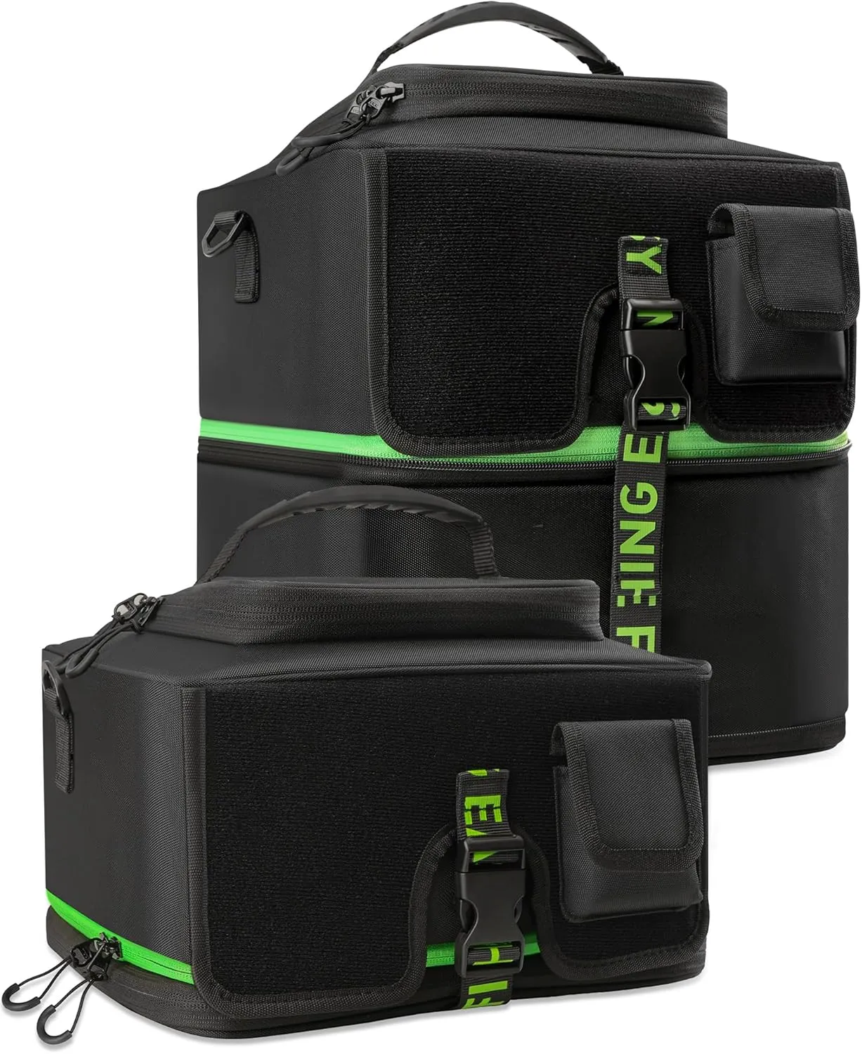 Booms Fishing Expandable Reel Bag - Double Layer Hidden Storage Case for 8 Reels - Protective Compartment, DIY Space for Tackle and Equipment - RC4 Cover