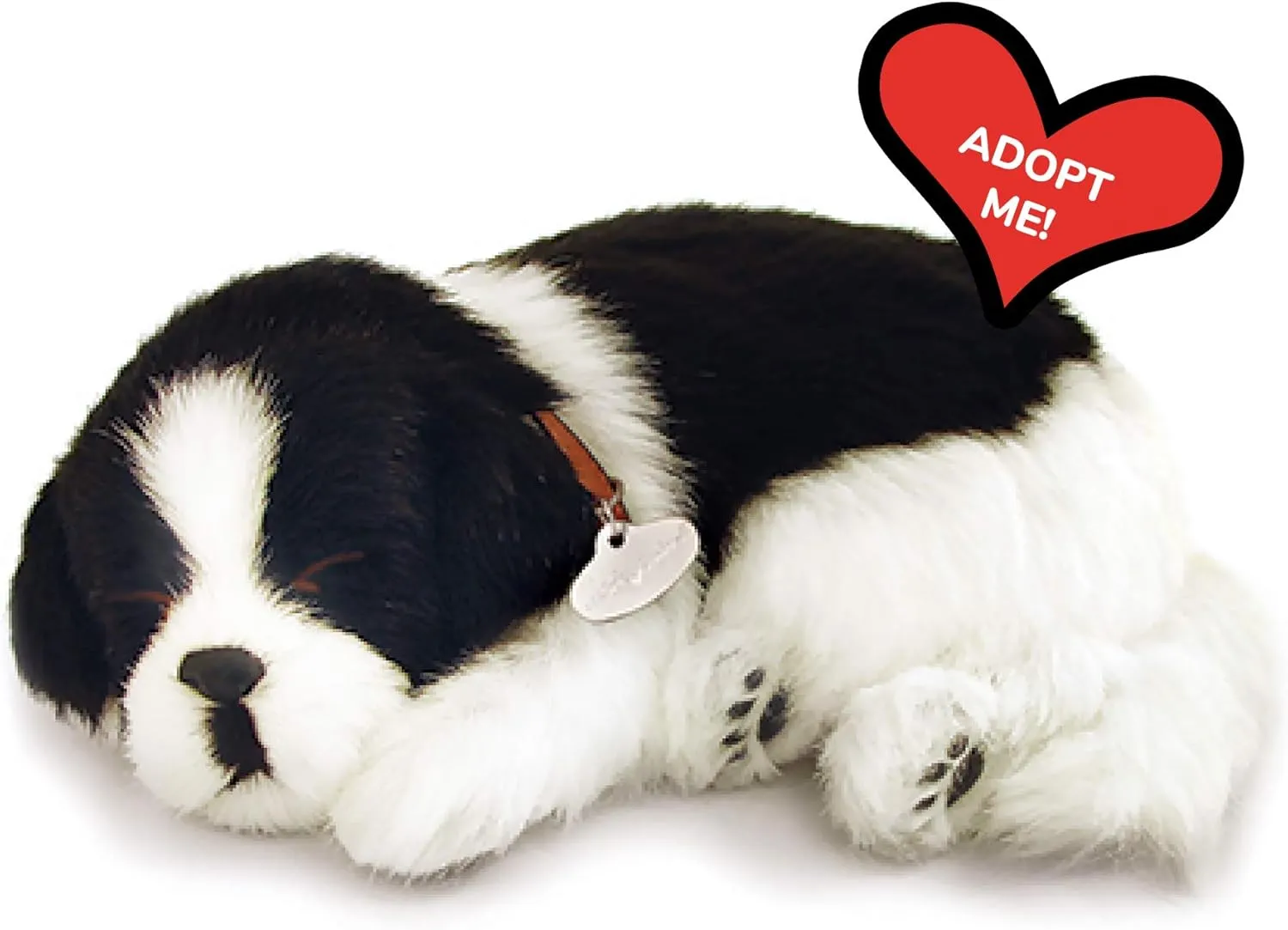 Border Collie - Pet Mate/Nap Breathing Life Like Sleeping Dog in Bed Sleeping Pet