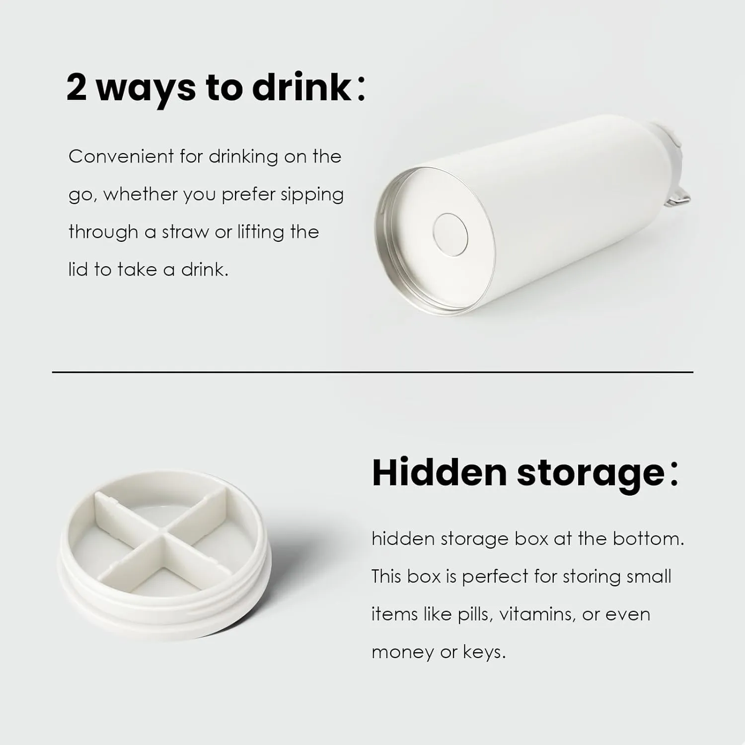 BOTTLE BOTTLE 40 oz sports water bottle stainless steel insulated water bottle with straw and pills holder