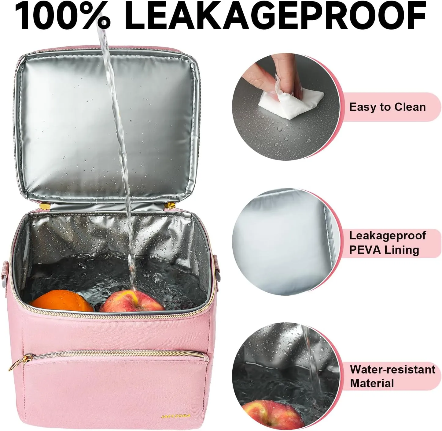 Breastmilk Cooler Bag with Ice Pack, Insulated Baby Bottle Tote Bags Fits 6 Baby Bottles Up to 9 Ounce, Double Layer Breastmilk Case