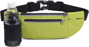 Breathable Hydration Waist Pack for Running, Adjustable Strap with Water Bottle Holder, Multi-Purpose Fanny Pack