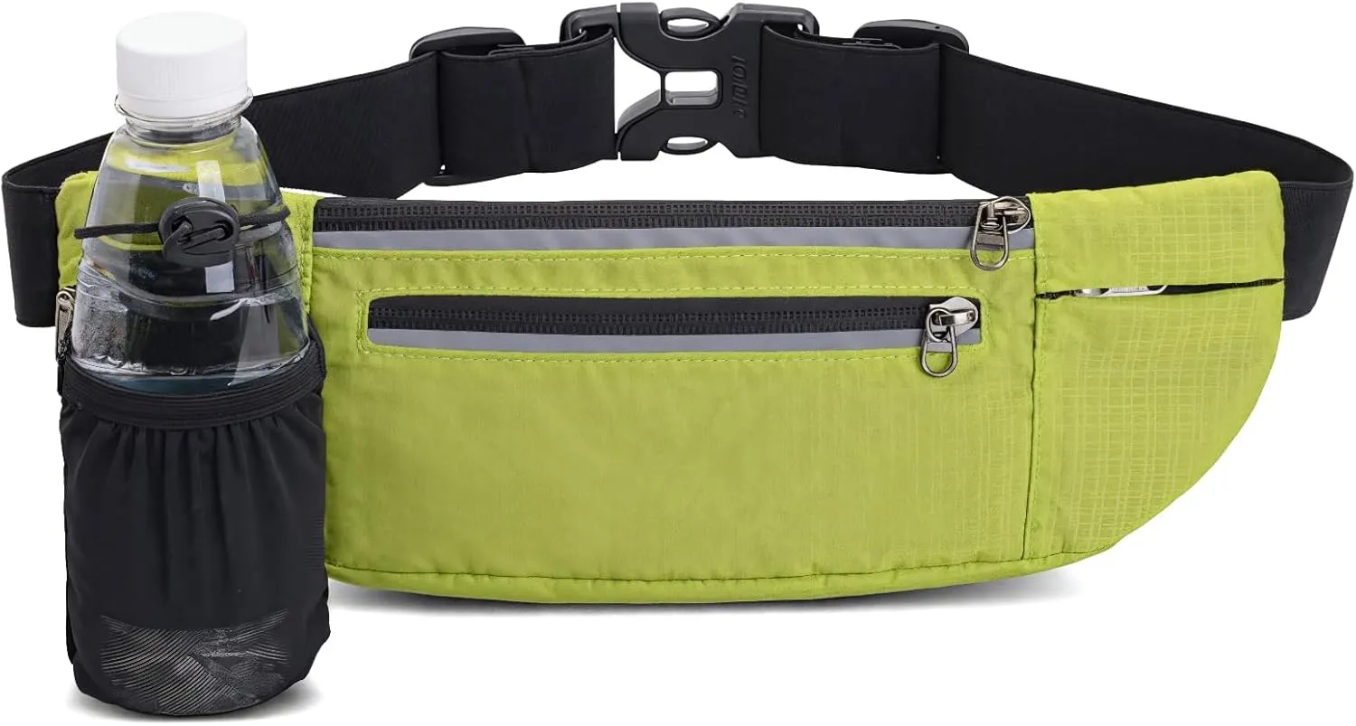 Breathable Hydration Waist Pack for Running, Adjustable Strap with Water Bottle Holder, Multi-Purpose Fanny Pack