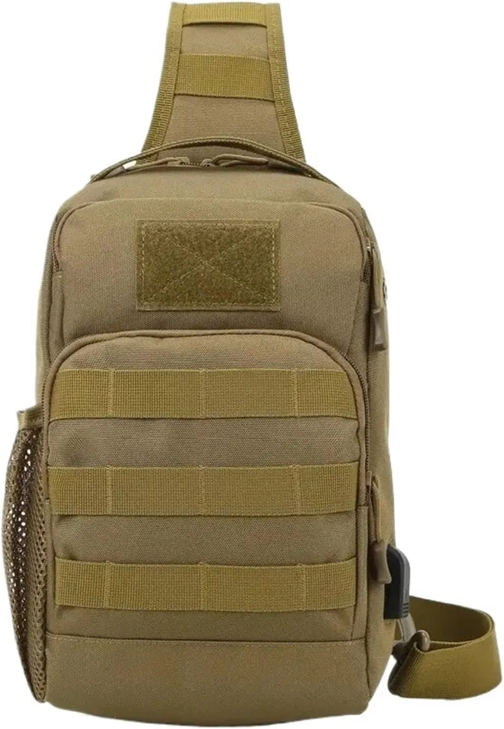 Business Backpack Men's Outdoor Multifunctional Single Shoulder Crossbody Bag Mountaineering Bag(Beige)