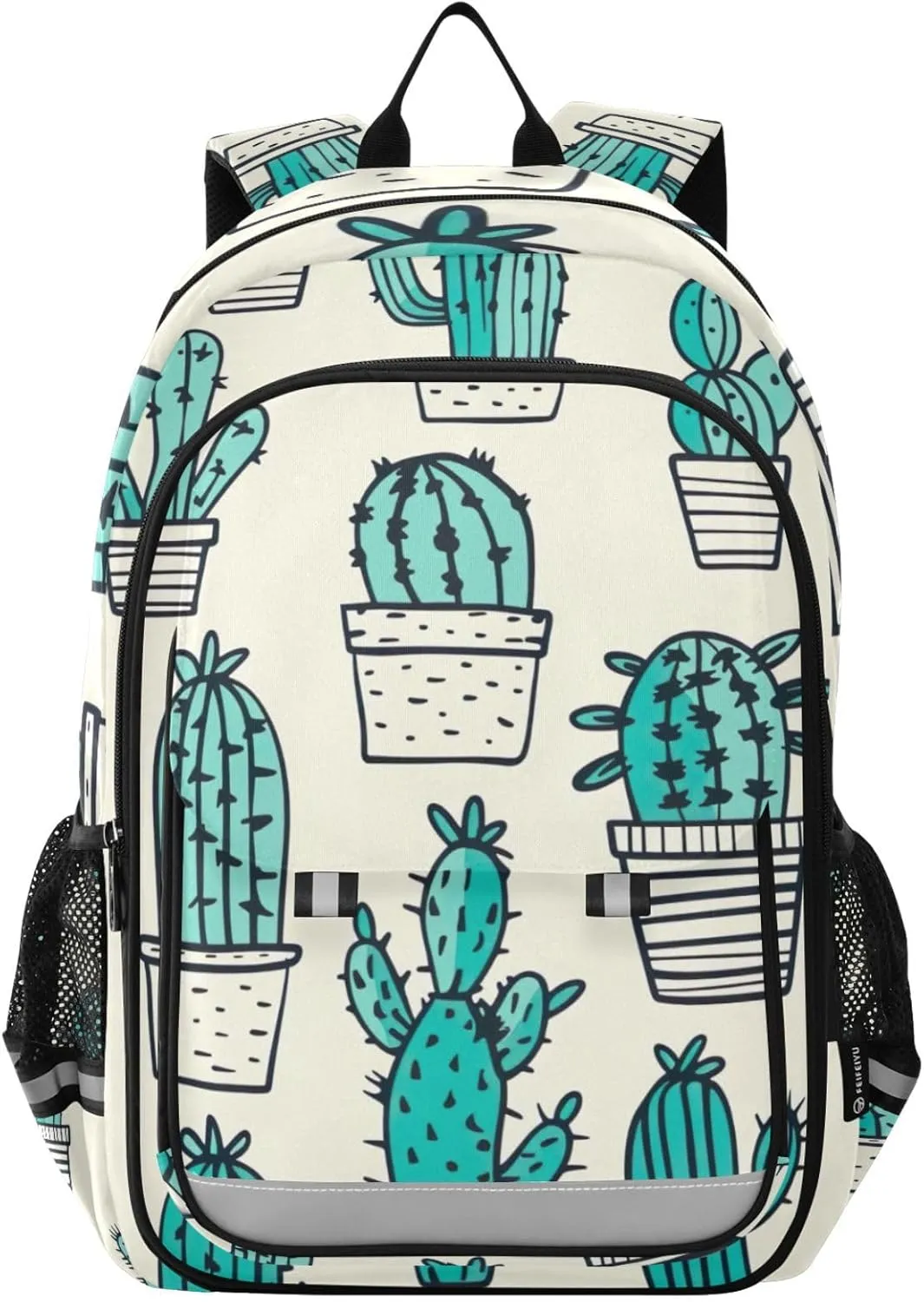 Cactus Cartoon Style Print Backpack for Boys Middle-School Elementary Bookbags 20325497