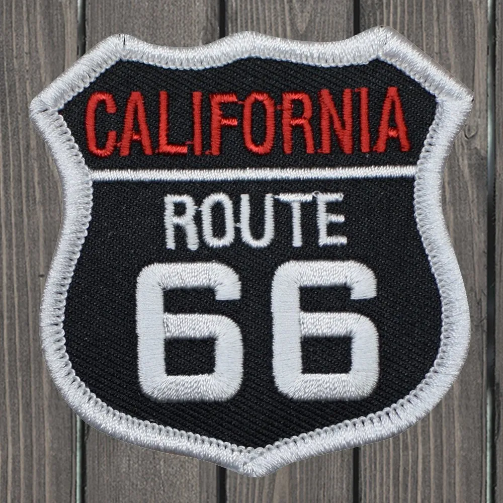 California Route 66 Embroidered Patch — Iron On