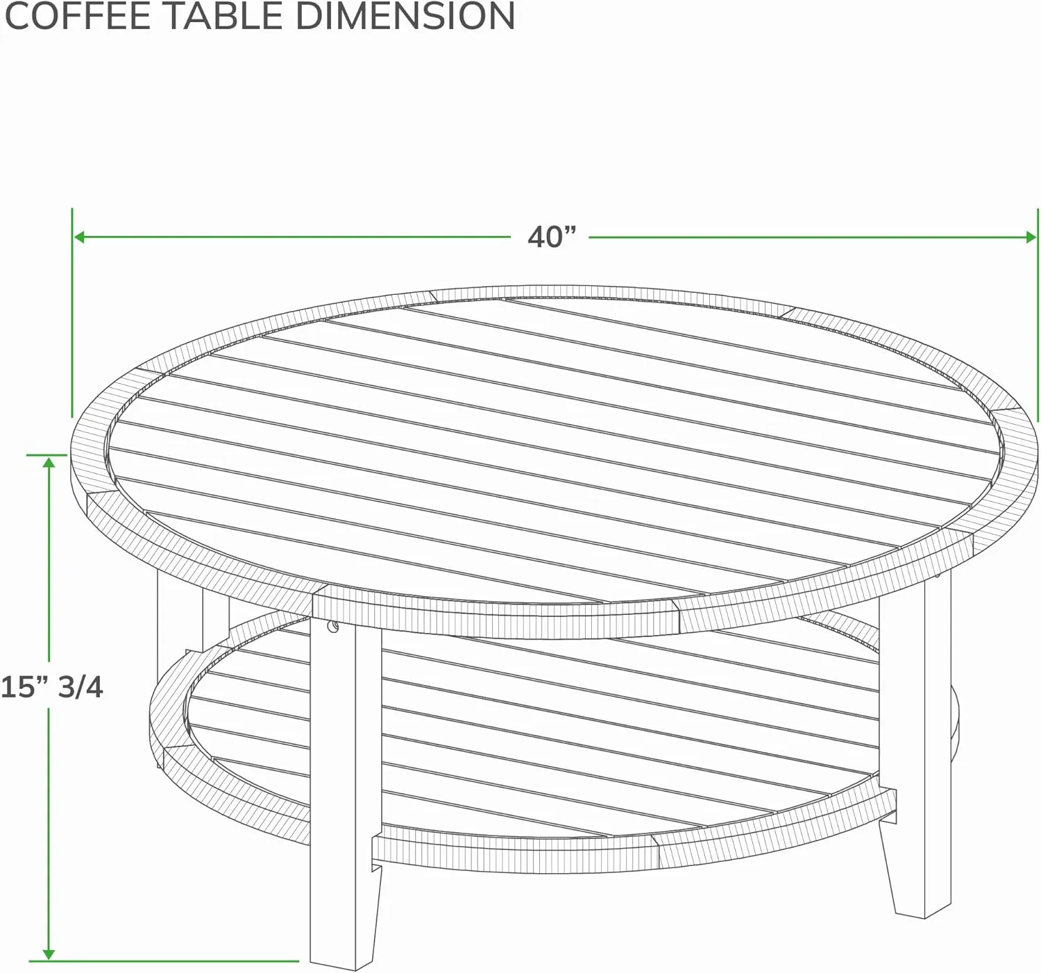 Cambridge Casual Seaside Wood Outdoor Coffee Table, Natural Teak/All-Weather Wicker