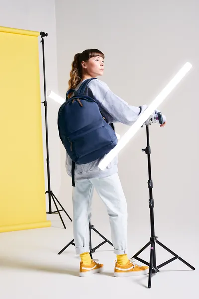 Campus Laptop Backpack Personalised With Name and Initial Navy or Black