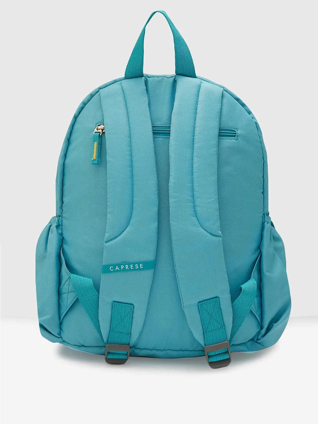 Caprese Xenia Medium Turquoise Printed Backpack