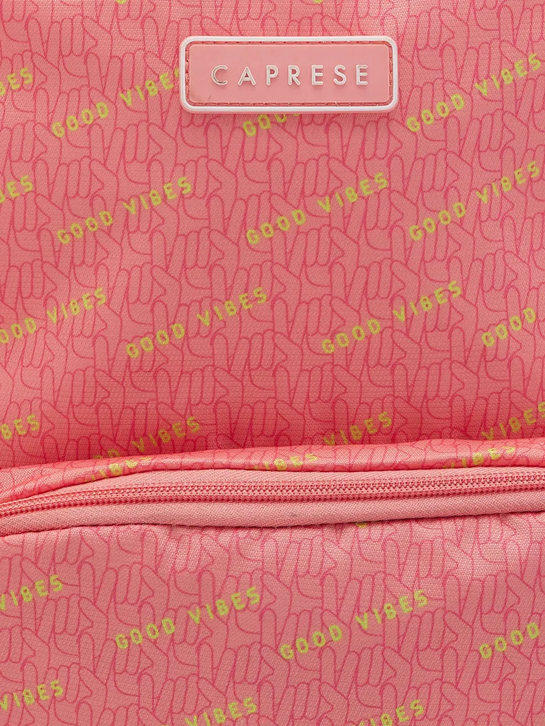 Caprese Zoe Medium Peach Backpack
