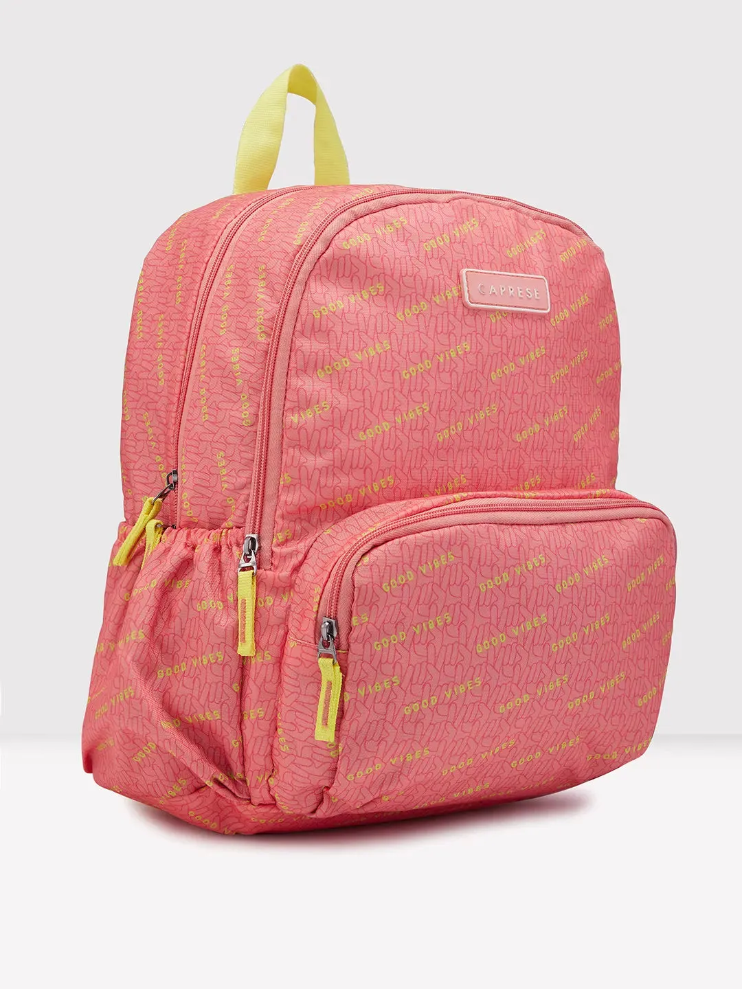 Caprese Zoe Medium Peach Backpack